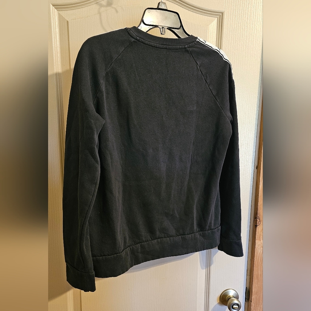 ADIDAS Medium Black & White Pullover Adorable Teen Girls Sweater - Picture 5 of 6